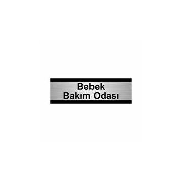 Özarslan Dizayn Bebek Bakım Odası 10x20 cm Gümüş Renk Metal Yönlendirme Levhası