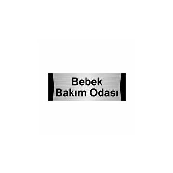 Özarslan Dizayn Bebek Bakım Odası 10x20 cm Gümüş Renk Metal Yönlendirme Levhası