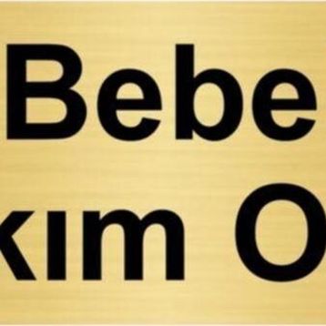 Özarslan Dizayn Bebek Bakım Odası 5x20 cm Altın Renk Metal Yönlendirme Levhası