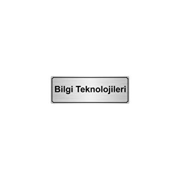 Özarslan Dizayn Bilgi Teknolojileri 10x20 cm Gümüş Renk Metal Yönlendirme Levhası