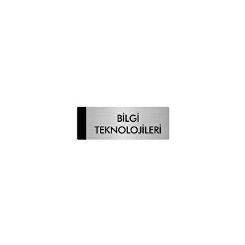 Özarslan Dizayn Bilgi Teknolojileri 5x20 cm Gümüş Renk Metal Yönlendirme Levhası