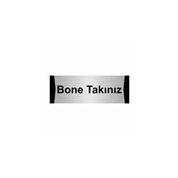 Özarslan Dizayn Bone Takınız 10x20 cm Gümüş Renk Metal Yönlendirme Levhası