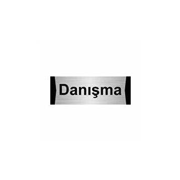 Özarslan Dizayn Danışma 5x20 cm Gümüş Renk Metal Yönlendirme Levhası