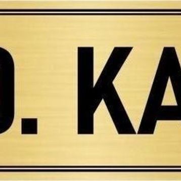 Özarslan Dizayn Departman Kapı İsimliği 10. Kat 5x20 cm Altın Renk Metal Yönlendirme Levhası