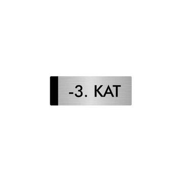Özarslan Dizayn Departman Kapı İsimliği 3. Kat 5x20 cm Gümüş Renk Metal Yönlendirme Levhası