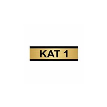 Özarslan Dizayn Departman Kapı İsimliği 4. Kat 10x20 cm Altın Renk Metal Yönlendirme Levhası