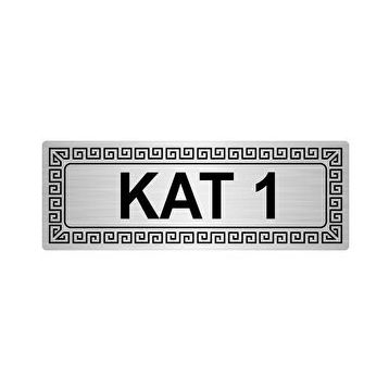 Özarslan Dizayn Departman Kapı İsimliği 7. Kat 10x20 cm Altın Renk Metal Yönlendirme Levhası