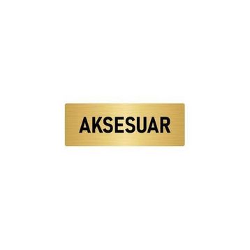 Özarslan Dizayn Departman Kapı İsimliği Aksesuar 10x20 cm Altın Renk Metal Yönlendirme Levhası
