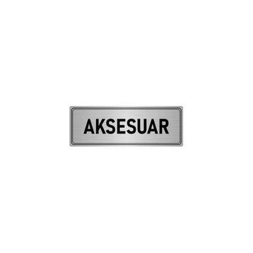 Özarslan Dizayn Departman Kapı İsimliği Aksesuar 7x20 cm Gümüş Renk Metal Yönlendirme Levhası