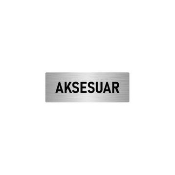 Özarslan Dizayn Departman Kapı İsimliği Aksesuar 7x20 cm Gümüş Renk Metal Yönlendirme Levhası