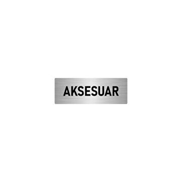Özarslan Dizayn Departman Kapı İsimliği Aksesuar 7x20 cm Gümüş Renk Metal Yönlendirme Levhası