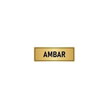 Özarslan Dizayn Departman Kapı İsimliği Ambar 10x20 cm Altın Renk Metal Yönlendirme Levhası
