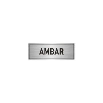Özarslan Dizayn Departman Kapı İsimliği Ambar 10x20 cm Gümüş Renk Metal Yönlendirme Levhası