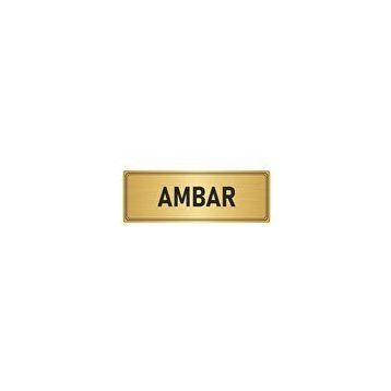 Özarslan Dizayn Departman Kapı İsimliği Ambar 5x20 cm Altın Renk Metal Yönlendirme Levhası