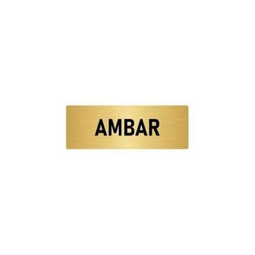 Özarslan Dizayn Departman Kapı İsimliği Ambar 7x20 cm Altın Renk Metal Yönlendirme Levhası