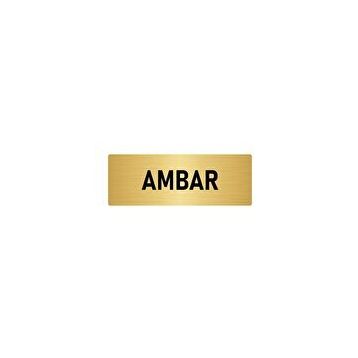 Özarslan Dizayn Departman Kapı İsimliği Ambar 7x20 cm Altın Renk Metal Yönlendirme Levhası