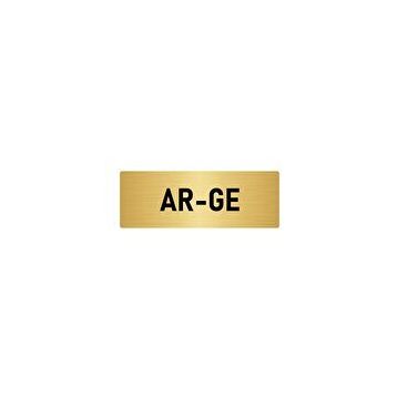 Özarslan Dizayn Departman Kapı İsimliği Ar-ge 10x20 cm Altın Renk Metal Yönlendirme Levhası