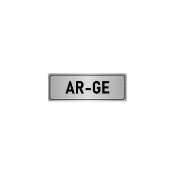 Özarslan Dizayn Departman Kapı İsimliği Ar-ge 10x20 cm Gümüş Renk Metal Yönlendirme Levhası