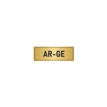 Özarslan Dizayn Departman Kapı İsimliği Ar-ge 7x20 cm Altın Renk Metal Yönlendirme Levhası