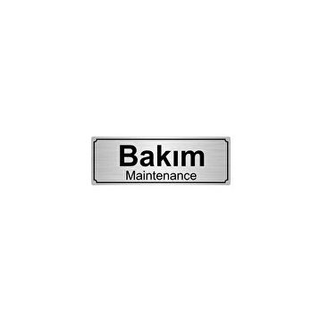 Özarslan Dizayn Departman Kapı İsimliği Asansör Bakım Odası 10x20 cm Altın Renk Metal Yönlendirme Levhası