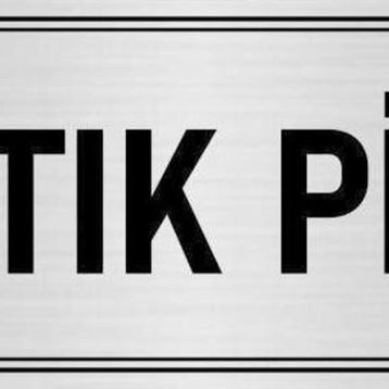 Özarslan Dizayn Departman Kapı İsimliği Atık Pil 10x20 cm Gümüş Renk Metal Yönlendirme Levhası