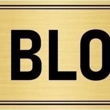 Özarslan Dizayn Departman Kapı İsimliği B Blok 10x20 cm Altın Renk Metal Yönlendirme Levhası