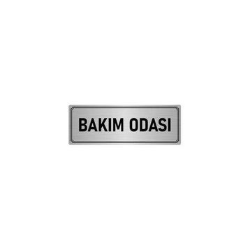 Özarslan Dizayn Departman Kapı İsimliği Bebek Bakım Odası 5x20 cm Gümüş Renk Metal Yönlendirme Levhası
