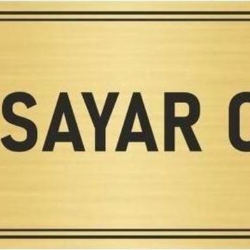 Özarslan Dizayn Departman Kapı İsimliği Bilgisayar Odası 7x20 cm Altın Renk Metal Yönlendirme Levhası