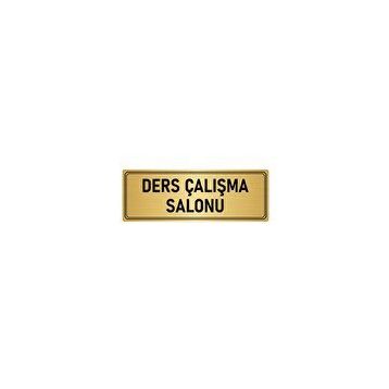 Özarslan Dizayn Departman Kapı İsimliği Ders Çalışma Odası 5x20 cm Altın Renk Metal Yönlendirme Levhası