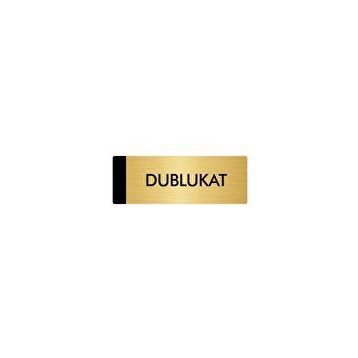 Özarslan Dizayn Departman Kapı İsimliği Dublukat 7x20 cm Altın Renk Metal Yönlendirme Levhası