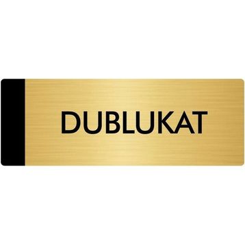 Özarslan Dizayn Departman Kapı İsimliği Dublukat 7x20 cm Altın Renk Metal Yönlendirme Levhası
