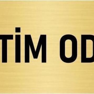 Özarslan Dizayn Departman Kapı İsimliği Eğitim Odası 10x20 cm Altın Renk Metal Yönlendirme Levhası