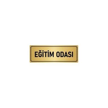 Özarslan Dizayn Departman Kapı İsimliği Eğitim Odası 5x20 cm Altın Renk Metal Yönlendirme Levhası