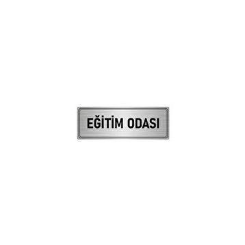 Özarslan Dizayn Departman Kapı İsimliği Eğitim Odası 5x20 cm Gümüş Renk Metal Yönlendirme Levhası