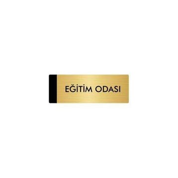 Özarslan Dizayn Departman Kapı İsimliği Eğitim Odası 7x20 cm Altın Renk Metal Yönlendirme Levhası