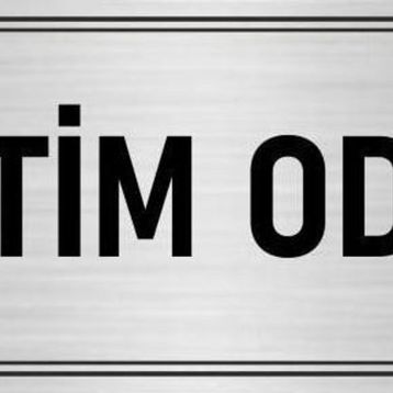 Özarslan Dizayn Departman Kapı İsimliği Eğitim Odası 7x20 cm Gümüş Renk Metal Yönlendirme Levhası