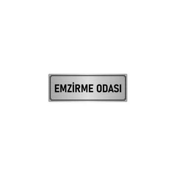 Özarslan Dizayn Departman Kapı İsimliği Emzirme Odası 10x20 cm Gümüş Renk Metal Yönlendirme Levhası