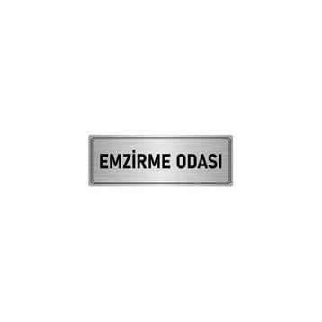Özarslan Dizayn Departman Kapı İsimliği Emzirme Odası 7x20 cm Gümüş Renk Metal Yönlendirme Levhası