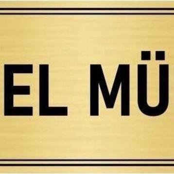 Özarslan Dizayn Departman Kapı İsimliği Genel Müdür 5x20 cm Altın Renk Metal Yönlendirme Levhası