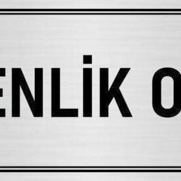 Özarslan Dizayn Departman Kapı İsimliği Güvenlik Odası 5x20 cm Gümüş Renk Metal Yönlendirme Levhası