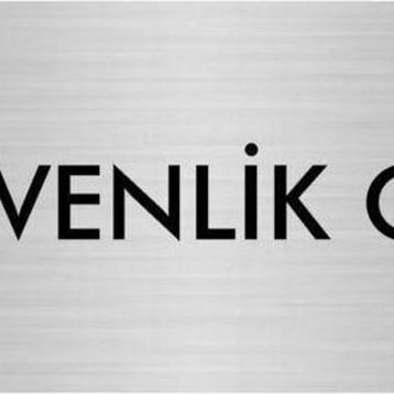 Özarslan Dizayn Departman Kapı İsimliği Güvenlik Odası 7x20 cm Gümüş Renk Metal Yönlendirme Levhası