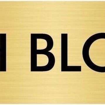 Özarslan Dizayn Departman Kapı İsimliği H Blok 10x20 cm Altın Renk Metal Yönlendirme Levhası