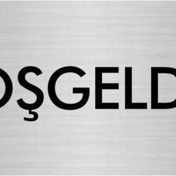 Özarslan Dizayn Departman Kapı İsimliği Hoşgeldiniz 7x20 cm Gümüş Renk Metal Yönlendirme Levhası