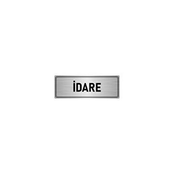 Özarslan Dizayn Departman Kapı İsimliği İdare 10x20 cm Gümüş Renk Metal Yönlendirme Levhası