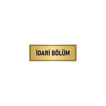 Özarslan Dizayn Departman Kapı İsimliği İdari Bölüm 5x20 cm Altın Renk Metal Yönlendirme Levhası