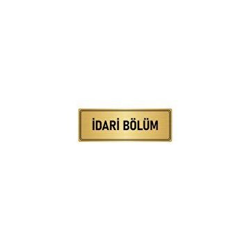 Özarslan Dizayn Departman Kapı İsimliği İdari Bölüm 7x20 cm Altın Renk Metal Yönlendirme Levhası