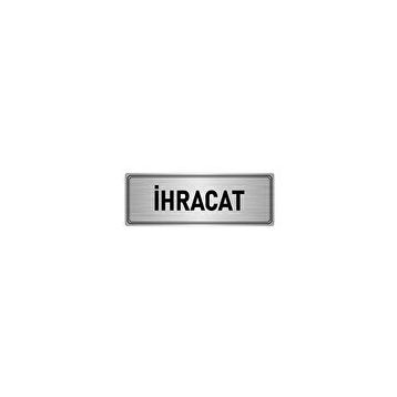 Özarslan Dizayn Departman Kapı İsimliği İhracat 5x20 cm Gümüş Renk Metal Yönlendirme Levhası