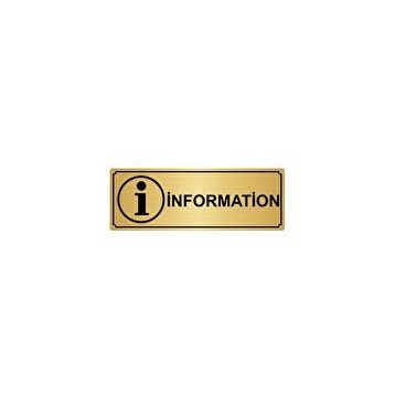 Özarslan Dizayn Departman Kapı İsimliği Information 10x20 cm Altın Renk Metal Yönlendirme Levhası