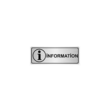 Özarslan Dizayn Departman Kapı İsimliği Information 10x20 cm Gümüş Renk Metal Yönlendirme Levhası