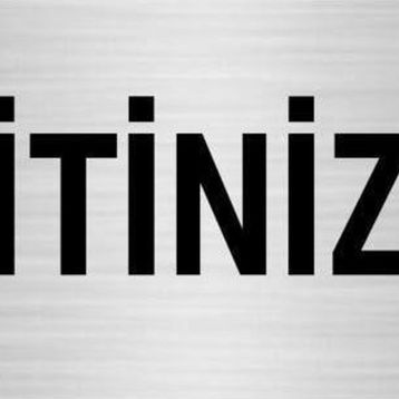 Özarslan Dizayn Departman Kapı İsimliği İtiniz 10x20 cm Gümüş Renk Metal Yönlendirme Levhası